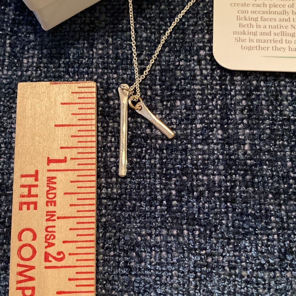 Freshie & Zero Sterling/Brass Necklace, NIB - Picture 2 of 4